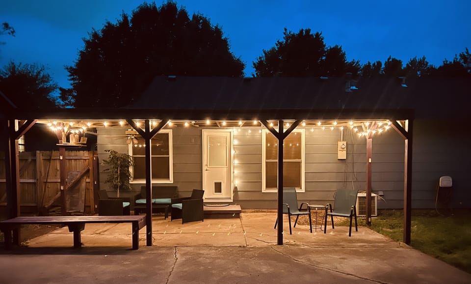 Relax on our patio with a fire pit! Backyard is fully fenced too!
