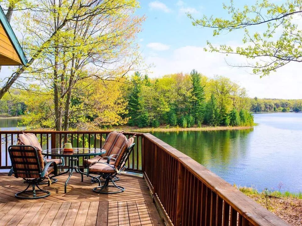 Beautiful deck with amazing views and plenty of space for family and friends.