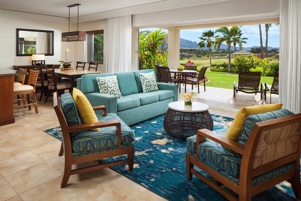 Villa Living Room - Specific Unit and View assigned at check-in