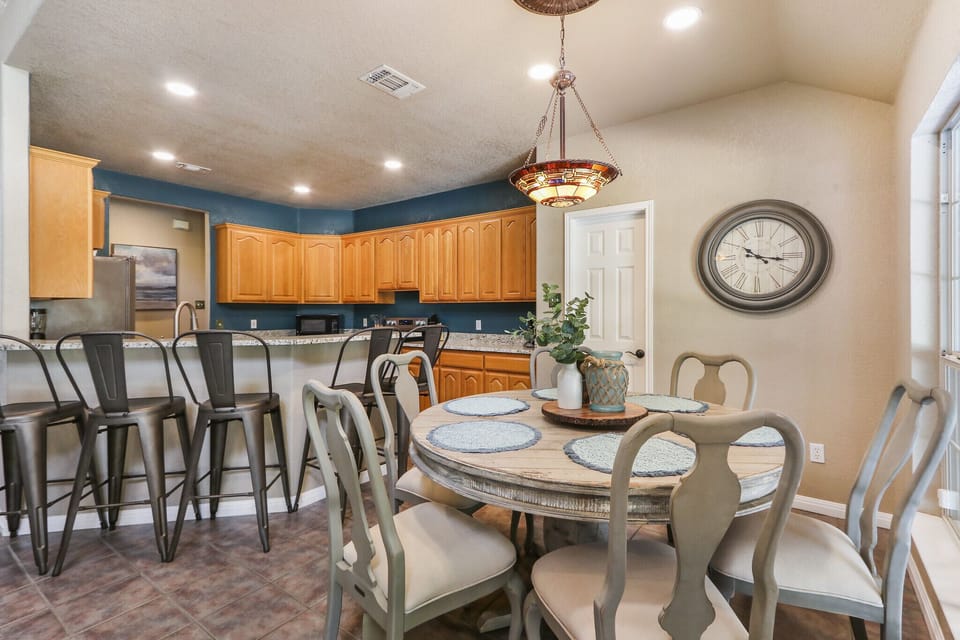 Dining area conveniently located off of the large kitchen.
