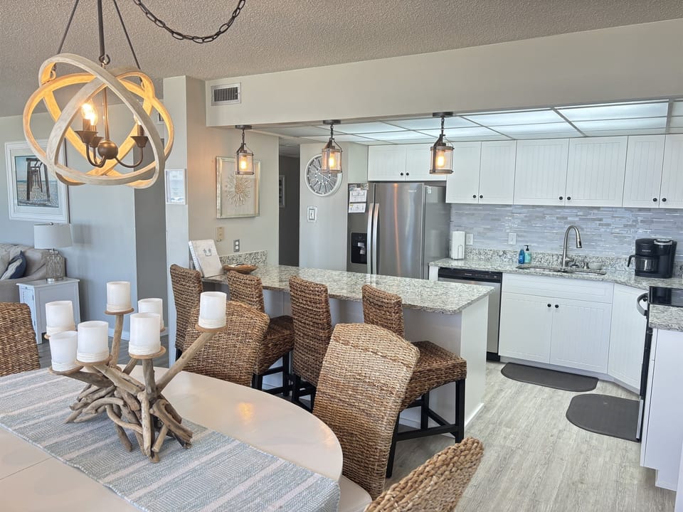 Kitchen and dining area