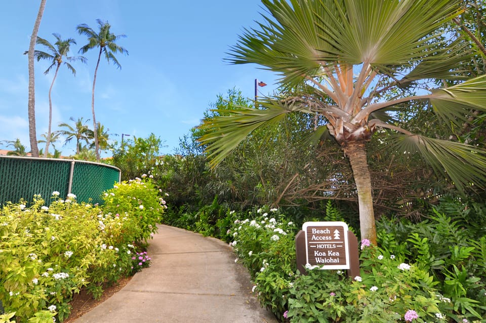 2 minutes to Poipu beach