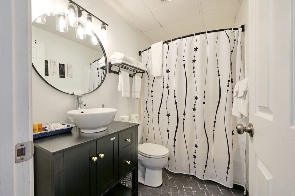The stylish bathroom 