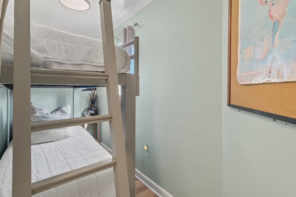 Bunk area with twin bunks