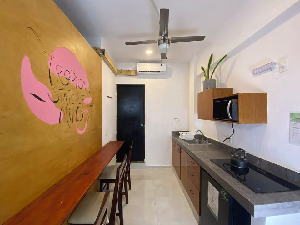 Standard Shared Dormitory, Women only (Dormitory 2) | Private kitchen | Mini-fridge, microwave, stovetop, cookware/dishes/utensils