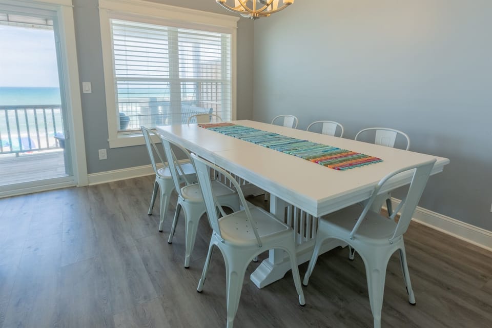 "Large dining table so we could all eat together and have game nights." - Tara