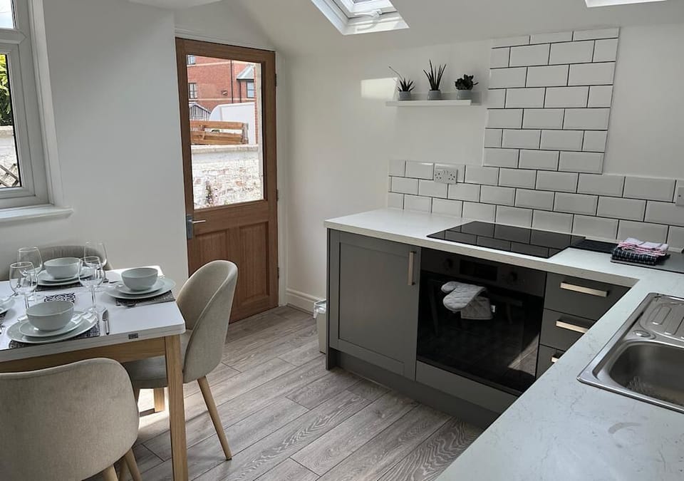 Kitchen with M&S Plates ,cups etc 