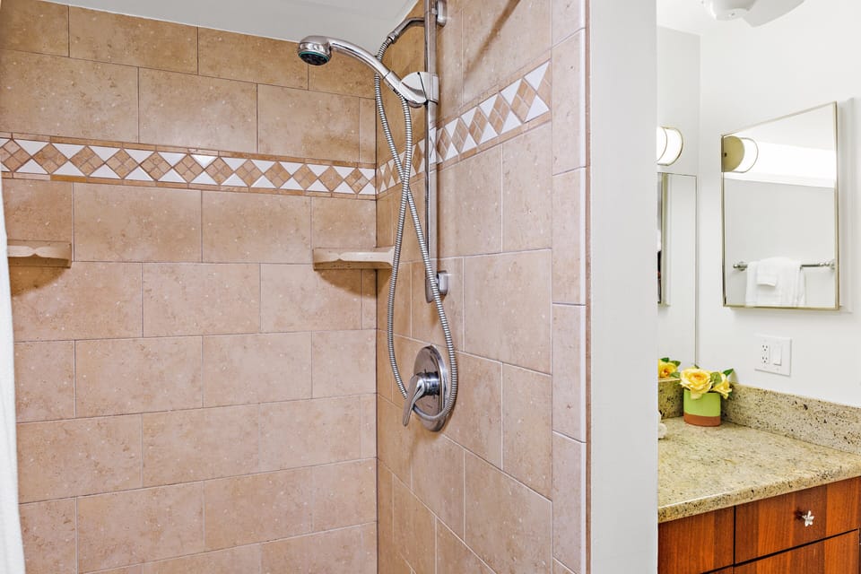 Large walk in shower