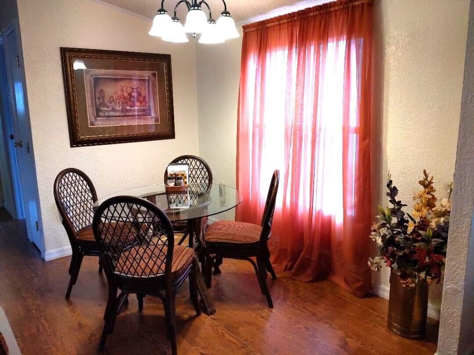 Dining room with seating for four