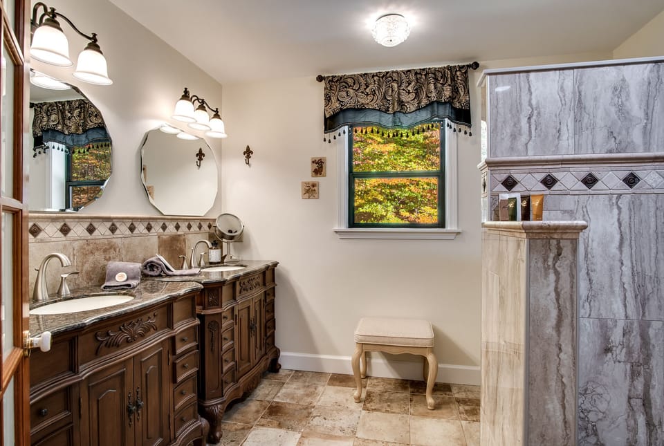 Elegant Master Bath with dual sinks