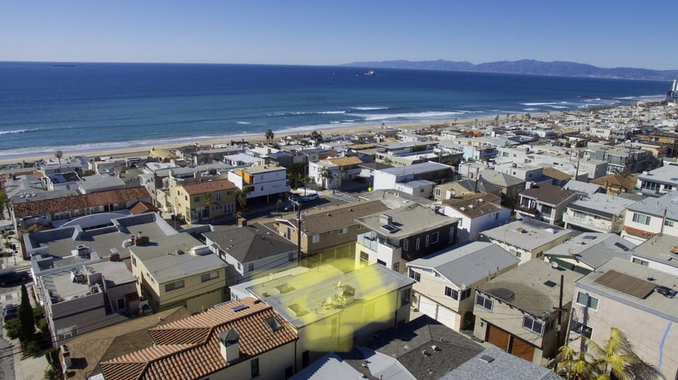 Aerial shot (home highlighted in yellow)
