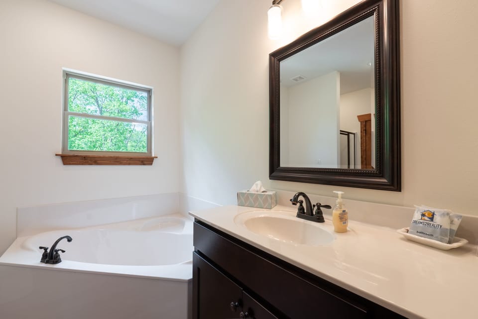 Master Bathroom~ Corner Tub