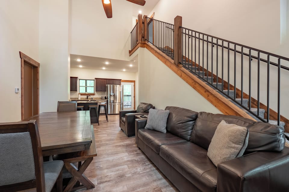 Living Room, Dining, and Kitchen