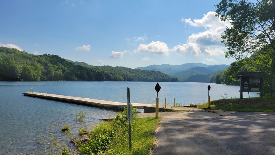 boat dock at neighborhood entrance
