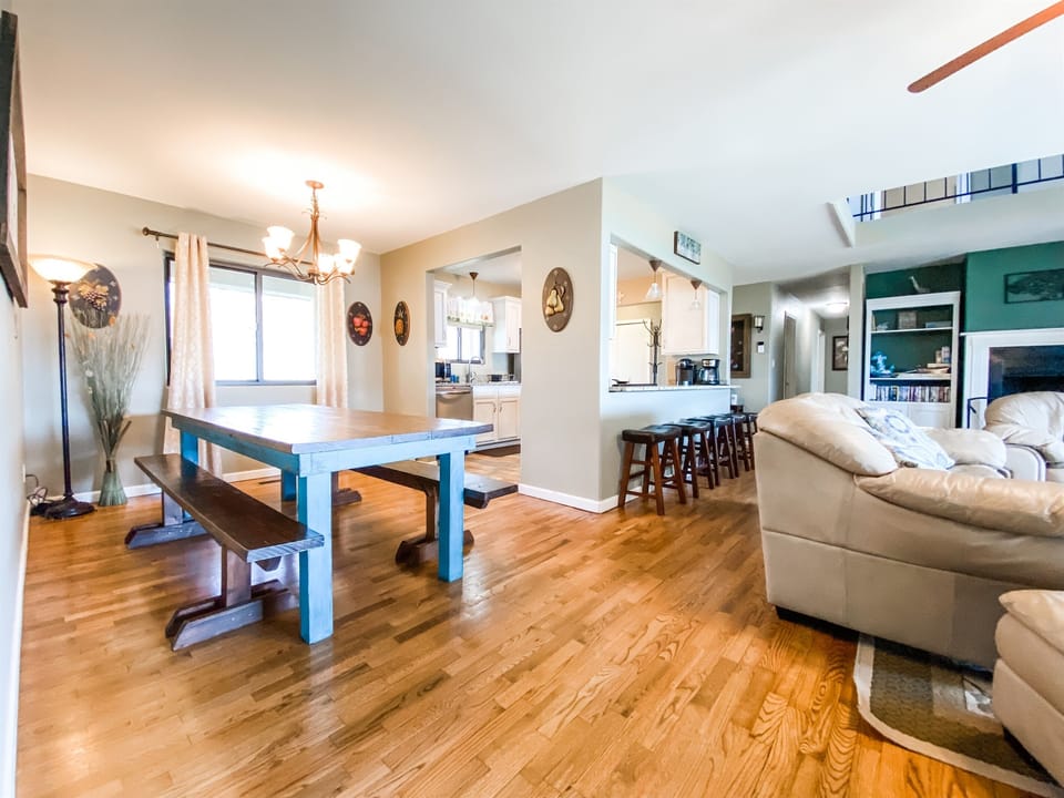 DINING: There's plenty of room for a family meal.