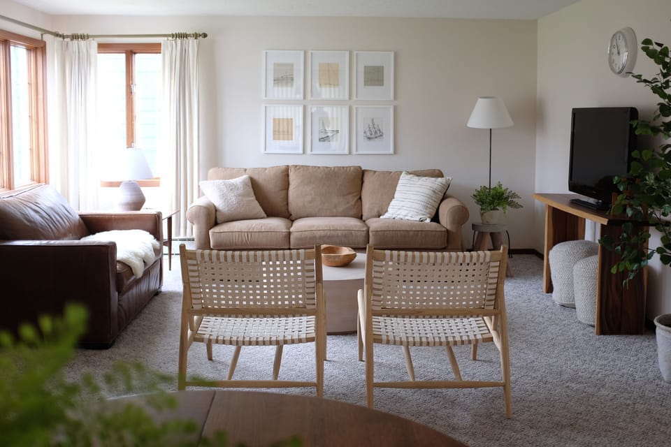 Living room with ample seating for everyone to get comfortable