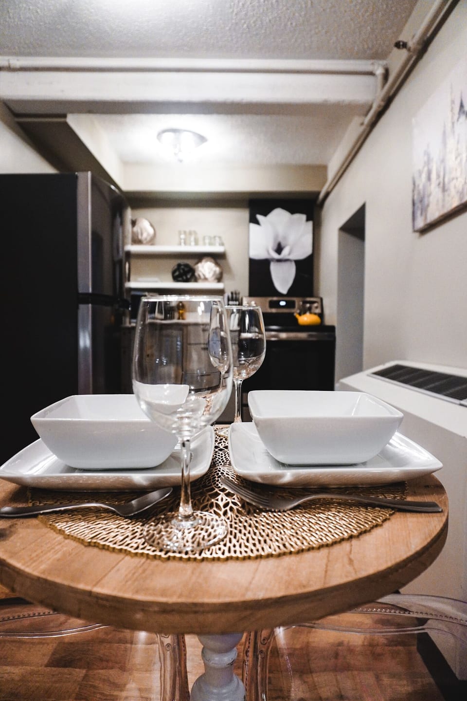 Table and chairs for dining 