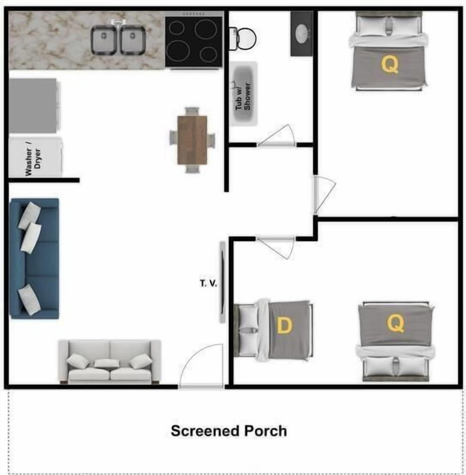 420 1st Unit 1A Floor Plan