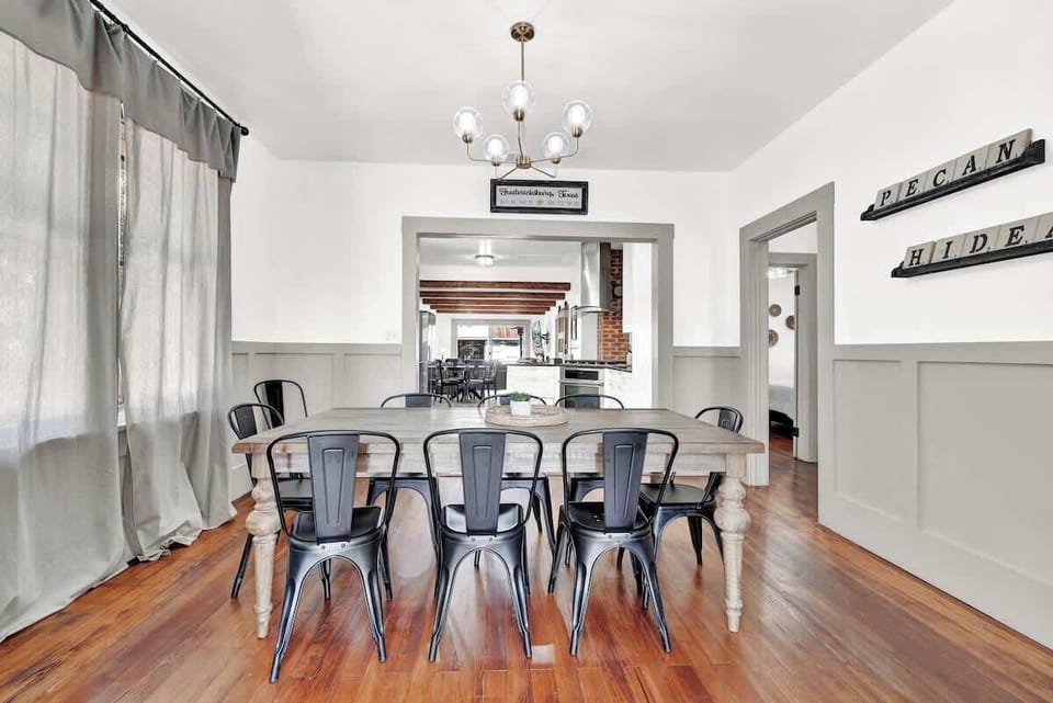 Gather around the table for a delicious meal in our charming dining room.