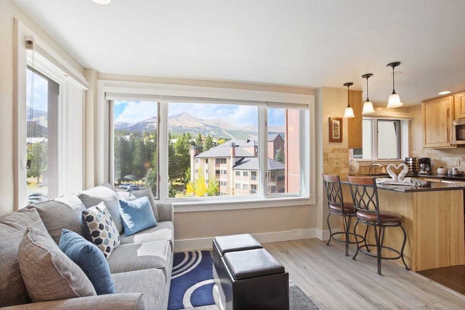 Kitchen and view