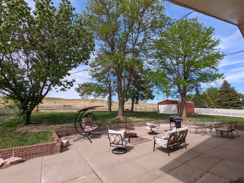 Backyard patio