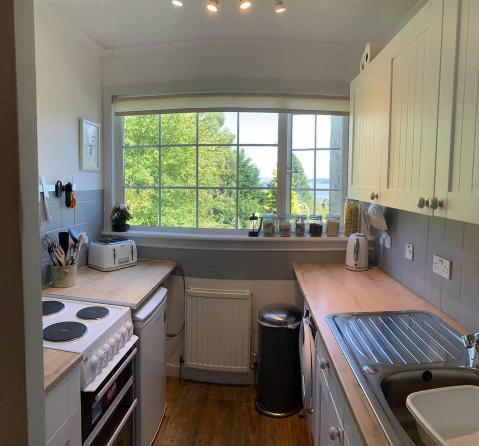 Apartment | Private kitchen | Fridge, microwave, oven, stovetop
