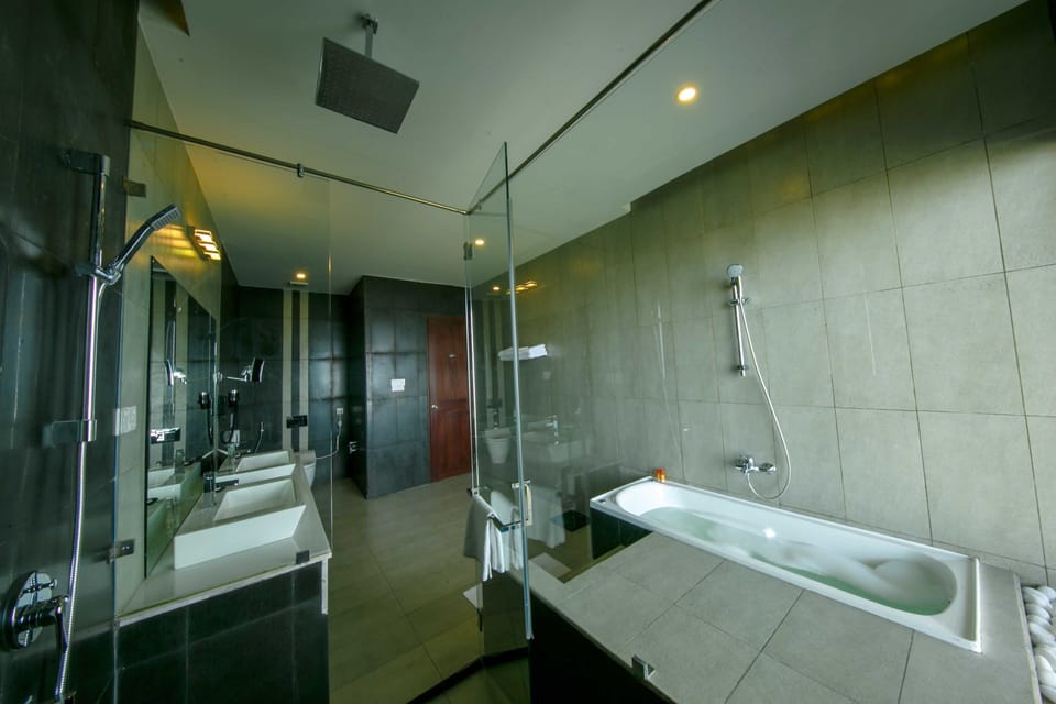 Deluxe Suite | Bathroom | Free toiletries, hair dryer, towels