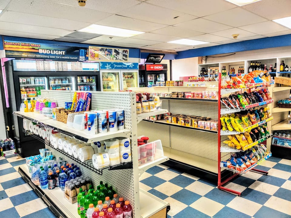 On site mini mart on 5th floor.