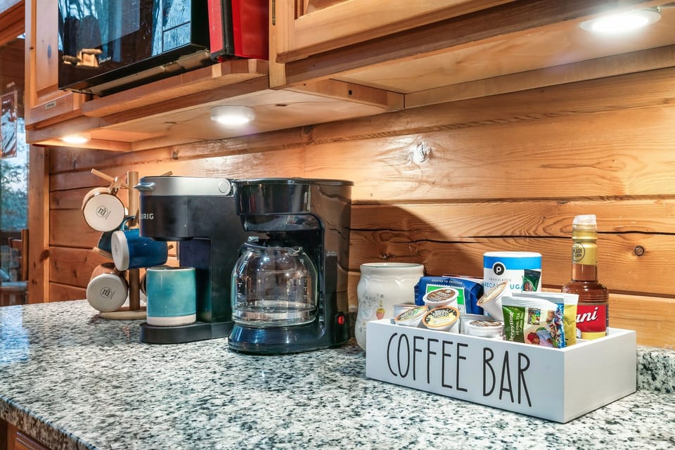 we have a coffee maker and a keurig, as well as pour over options.