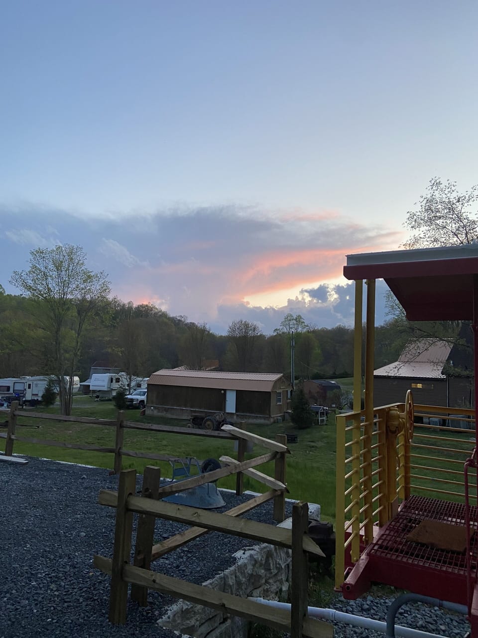 Sunset over Cantrell Rafting