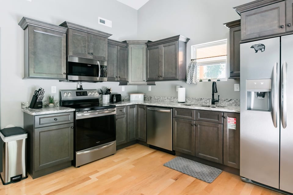 Well appointed kitchen.