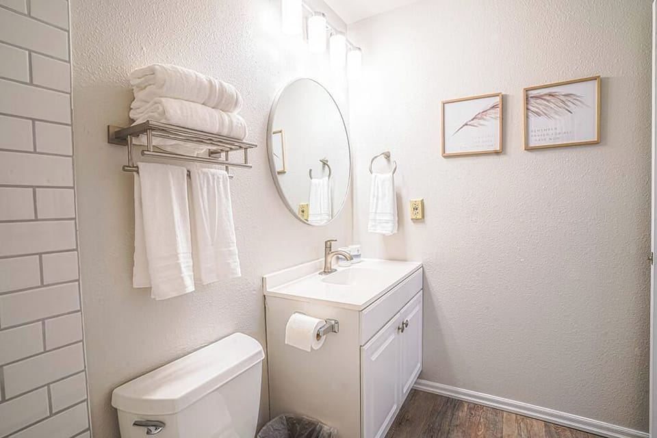 Bright and clean bathroom