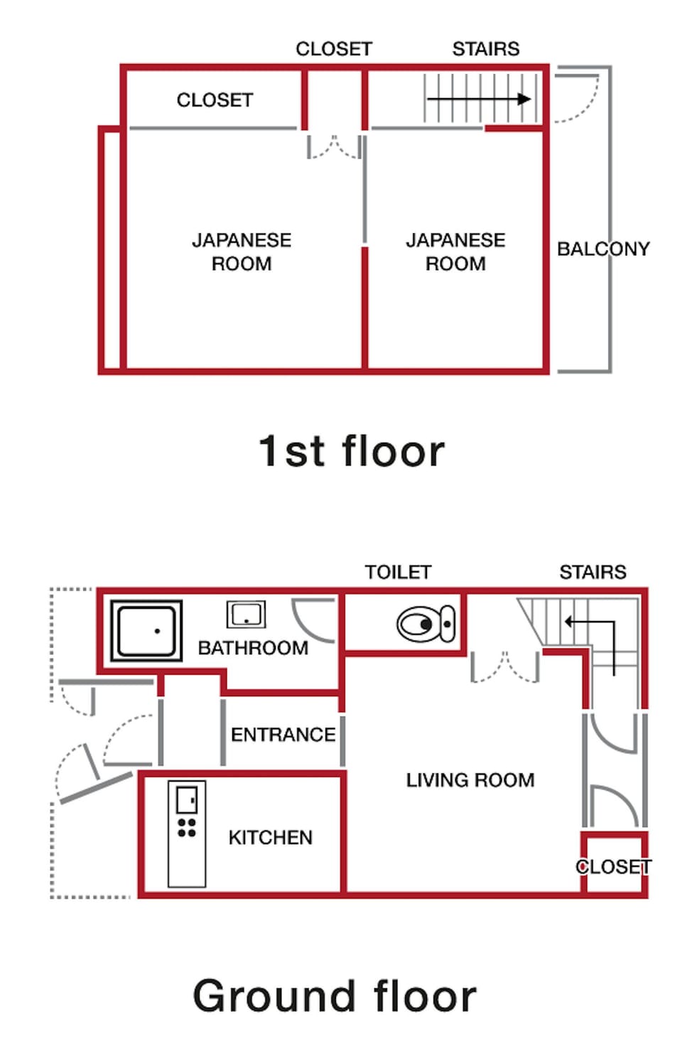 Rent Sakura Aburaya house in Takayama  - Property floor plan