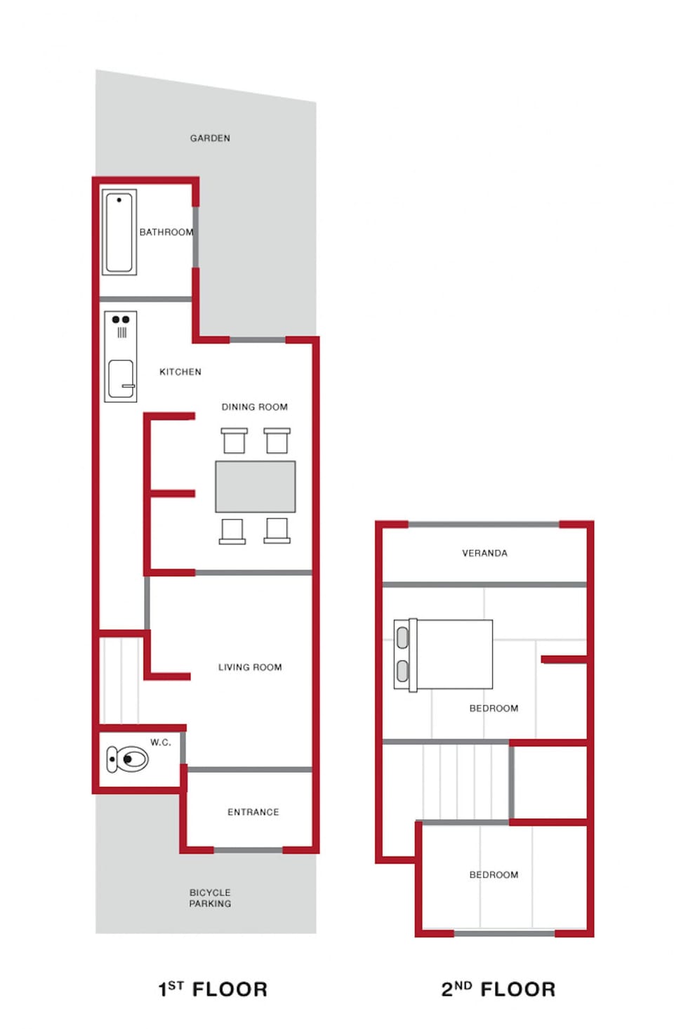 Rent Kenroku house in Kanazawa - Property floor plan