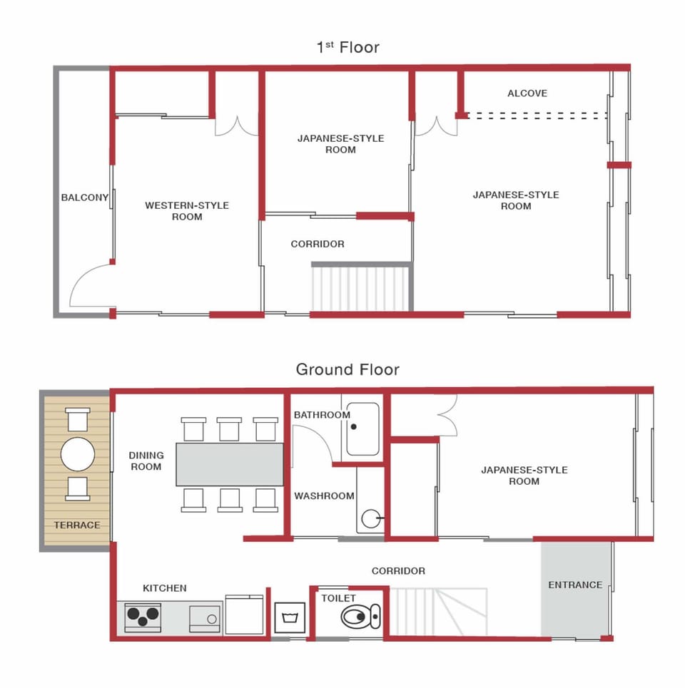 Rent Hida house in Takayama | Japan Experience - Property floor plan