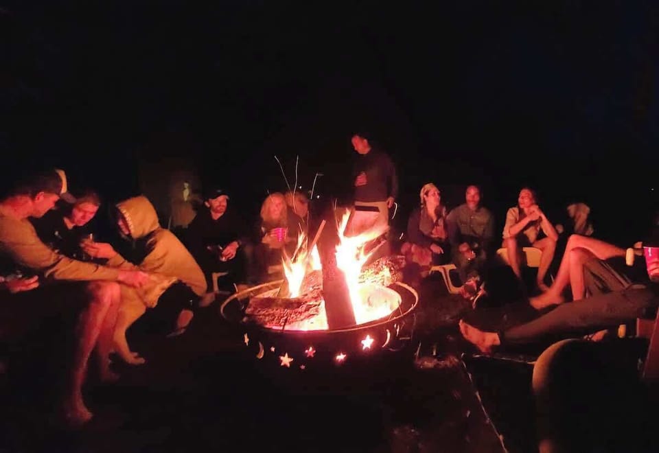 Our Fire Pit for those nice evening Camp Fires - The Fire Pit / Beach Area has an Alexa controlled Sound System.  Tell it what to play, volume up, volume down.   