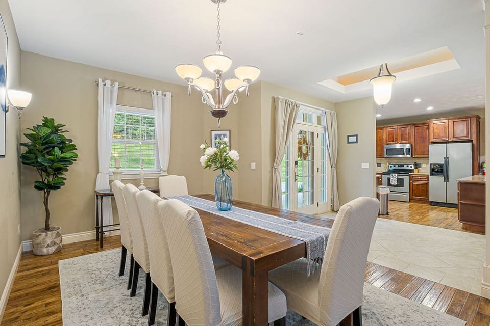 Break bread with your favorite people at our dining table with seating up to 10