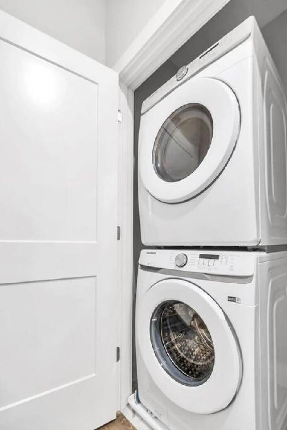 Washer and dryer on site
