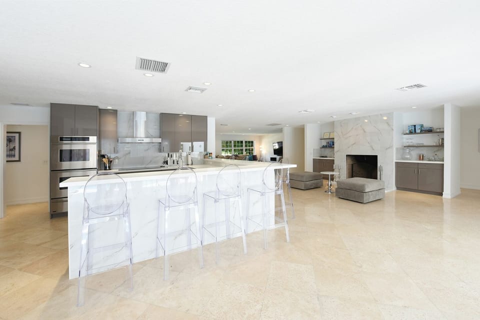 Open plan living area