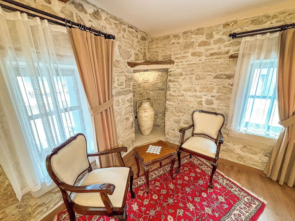 Erguvan Superior Double Room | Memory foam beds, individually furnished, laptop workspace, free WiFi