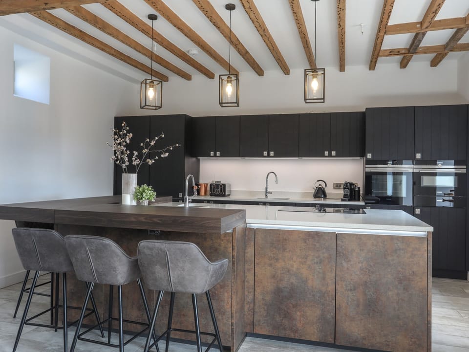 Fridge, microwave, dishwasher, electric kettle