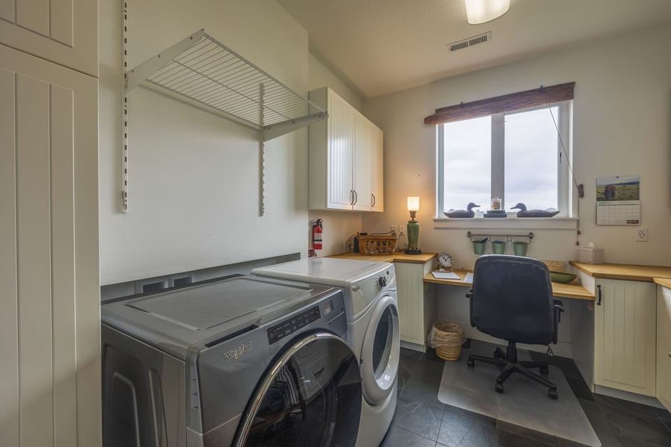 Laundry room on the main floor