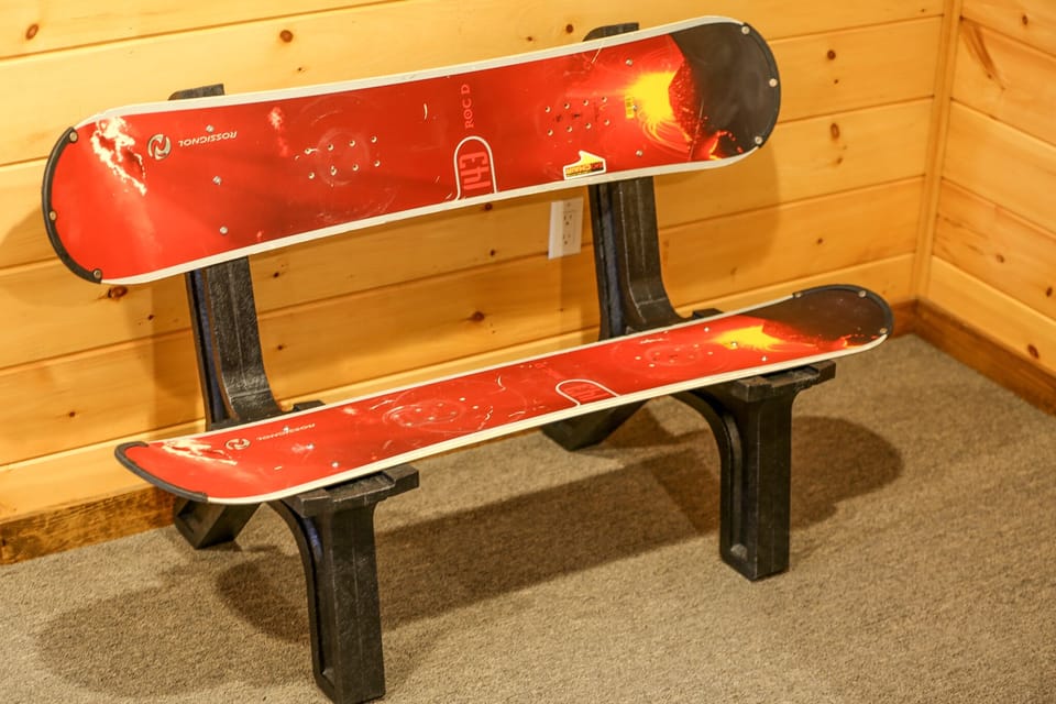 Check this out - Custom Snowboard Bench!