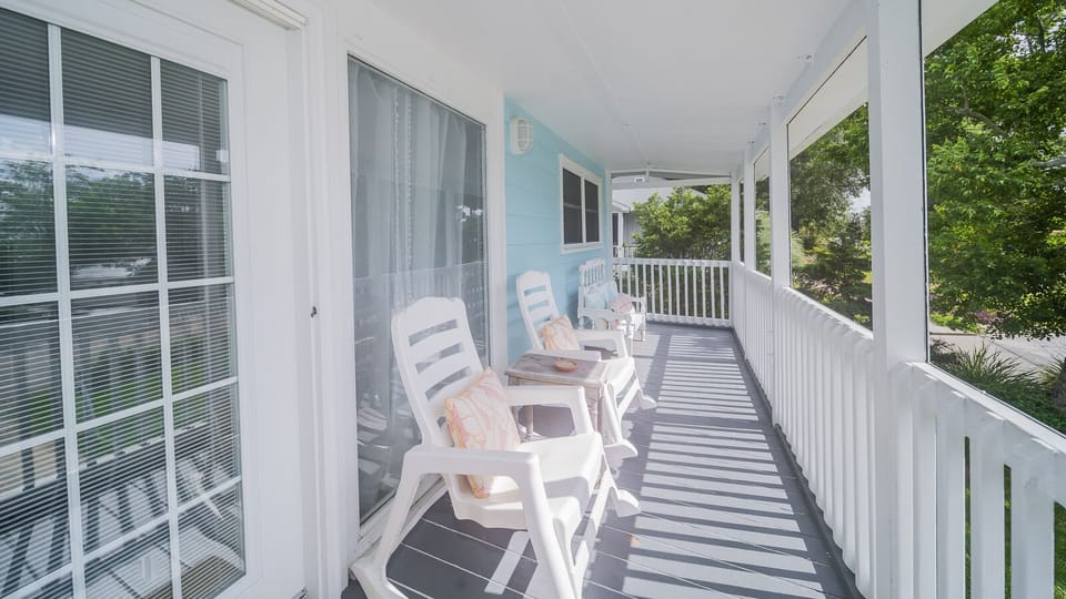 Front porch off living room