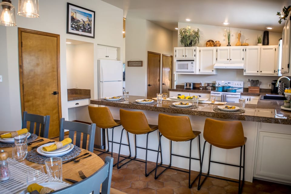 Beautifully renovated fresh white kitchen provides all you need!