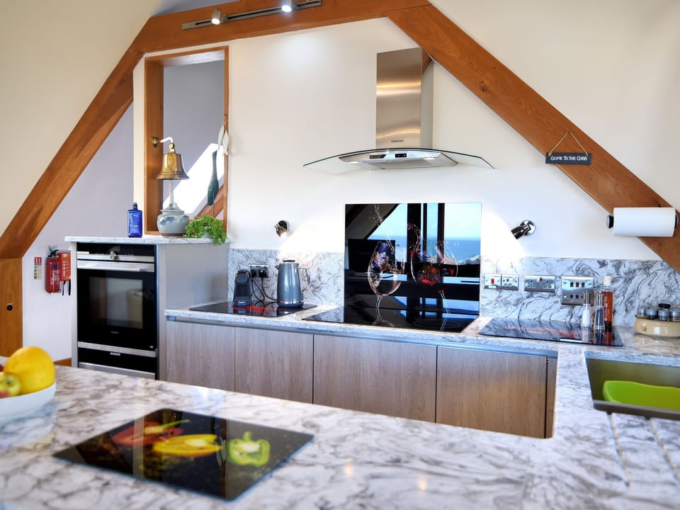 Fridge, dishwasher, cookware/dishes/utensils