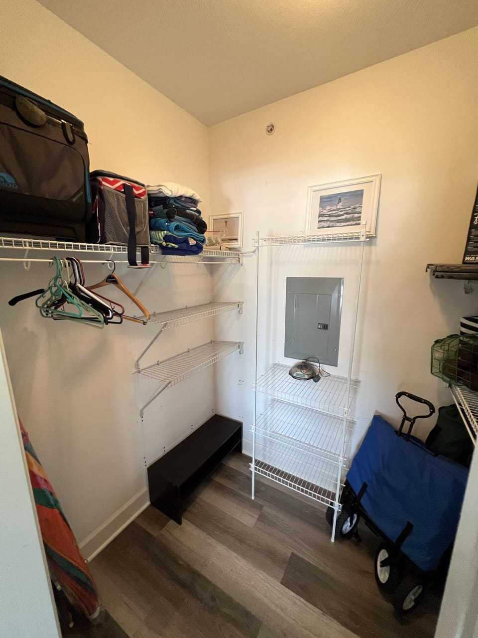 Roller cart, coolers, beach towels, toys, umbrellas, etc.