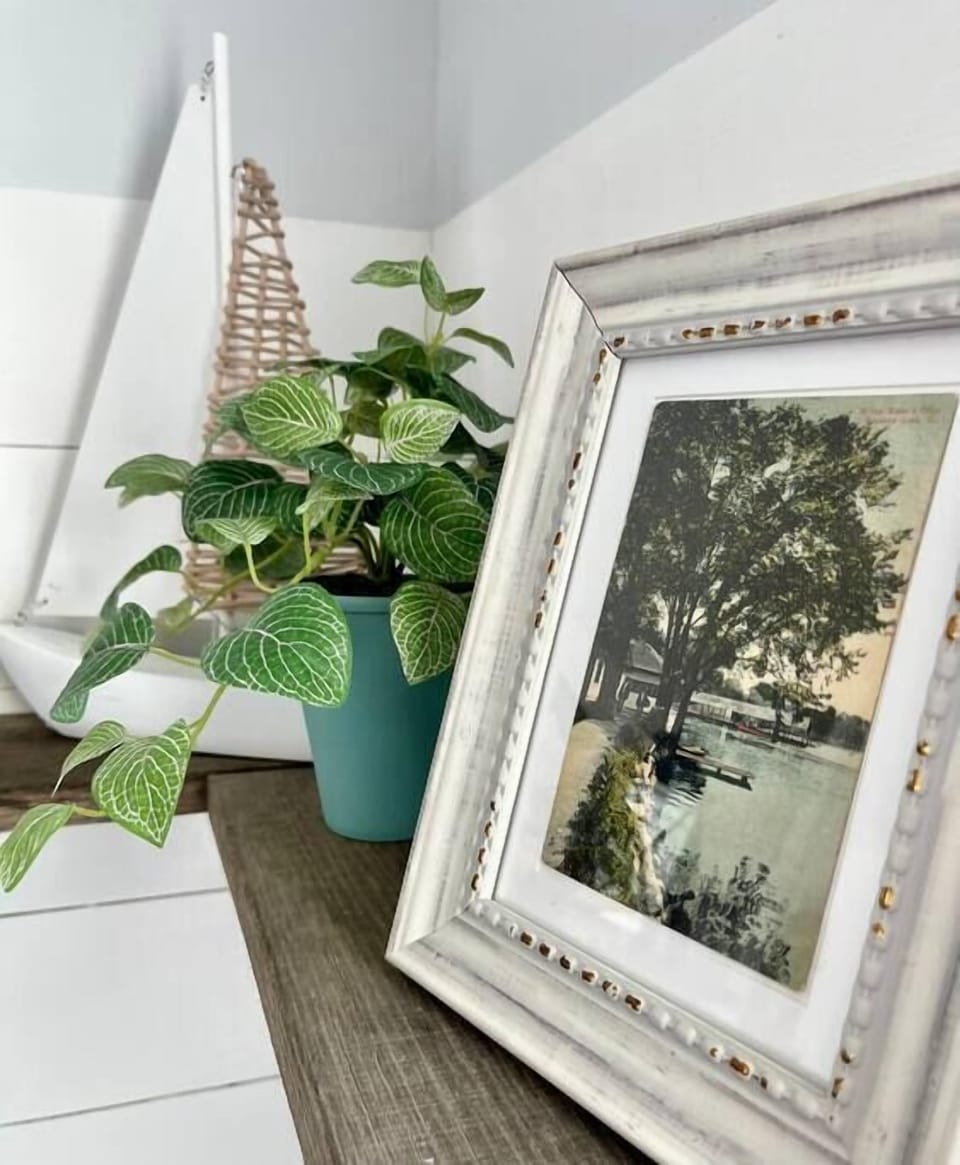 Small Touches Including Vintage Buckeye Lake Photos Around House 