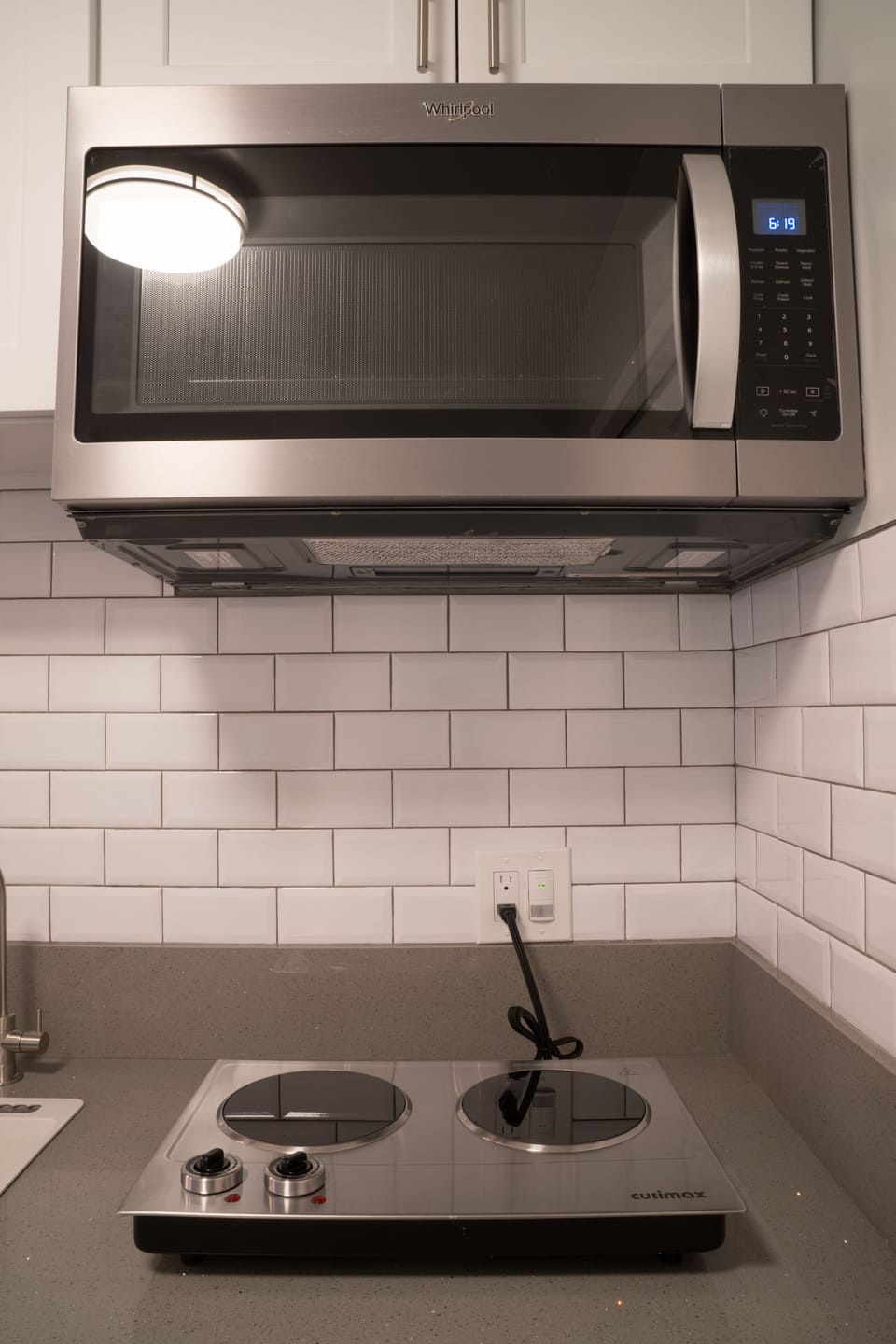 Cook top and over the range microwave