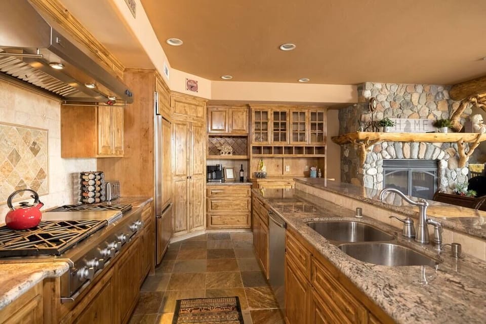 Chef's open kitchen, because everyone always ends up in the kitchen 
